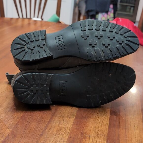 UGG Aureo II Ankle Boot Slate Suede Sz 10 - Picture 9 of 10